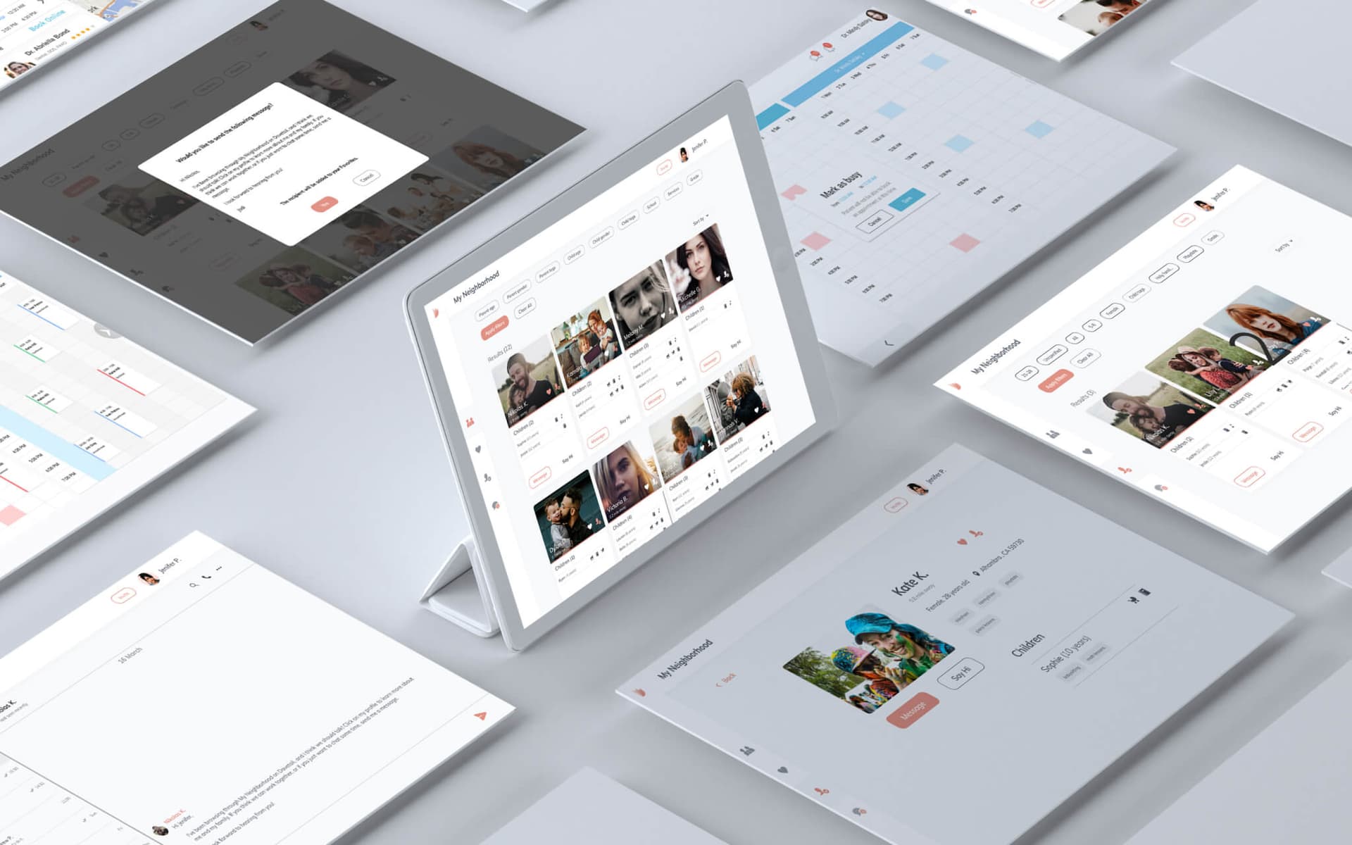 Layouts of applications and their components