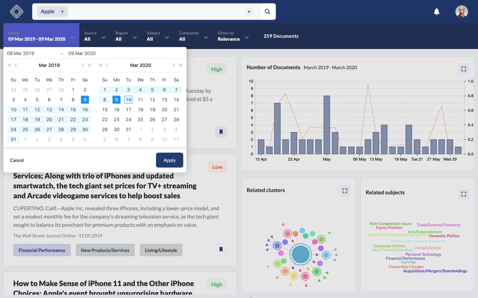 Design of date picker for a web app
