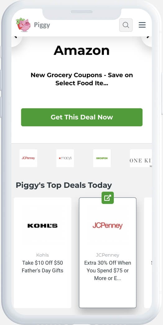 Grocery coupons from Amazon and other top shops